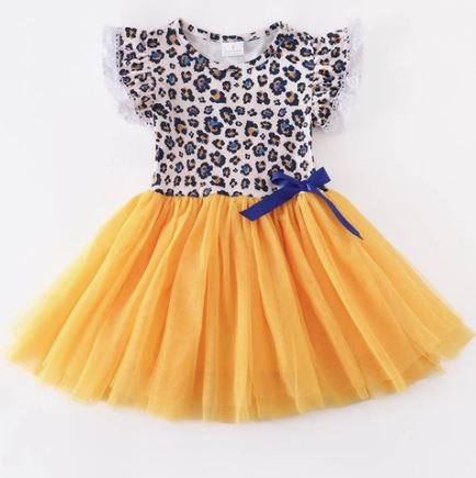 Mustard Leopard Dress