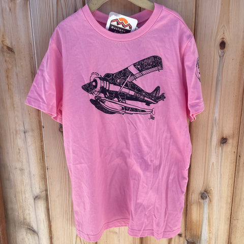 Kid's Pink Float Plane Tee