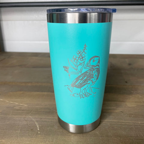 20oz Double Wall Stainless Steel Tumbler - Alaskan Puffin