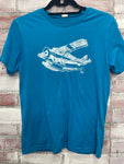 Float Plane Kids Tee Aqua