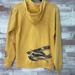 Beaver Float Plane Unisex 2 String Mustard Zip Hoody