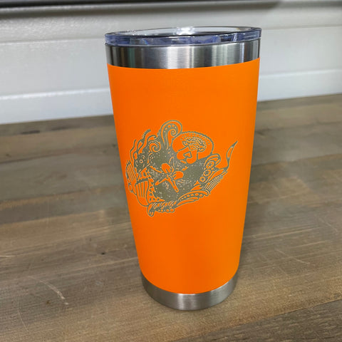 20oz Double Wall Stainless Steel Tumbler - Playful Otter