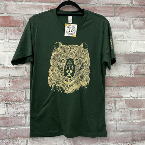 Wild Grizzly Bear Standard Tee Green