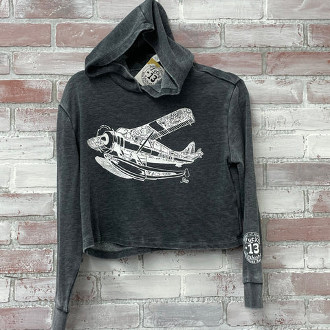 Beaver Float Plane Crop Hoody